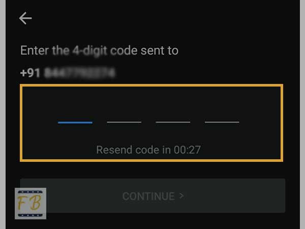 Enter Your 4-digit Code