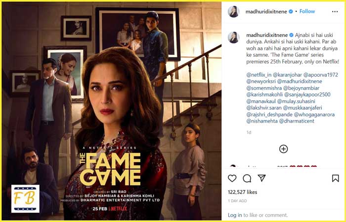 Madhuri also shared the poster of the series