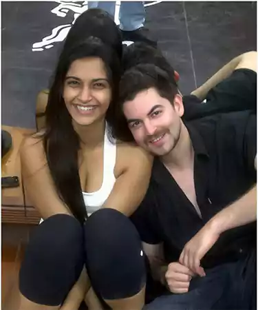 Sonam Kapoor with the actor Niel Nitin Mukesh