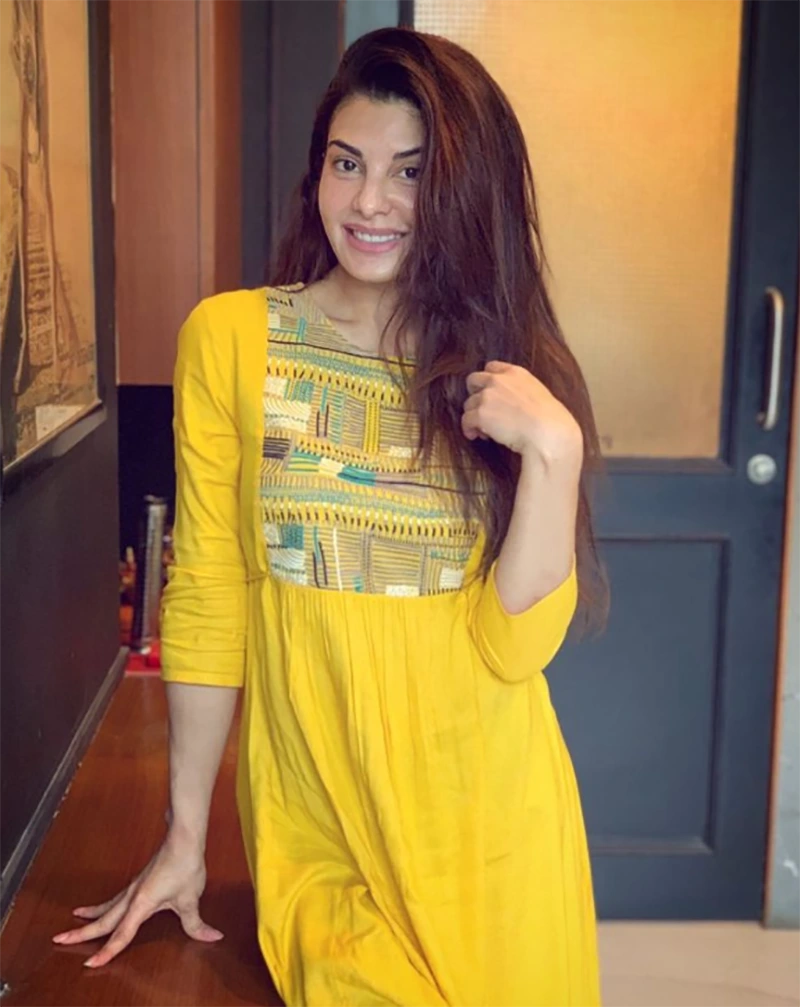 Jacqueline in Yellow Kurti