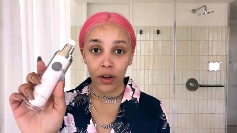 Make your skin glow with a skincare routine by Doja Cat