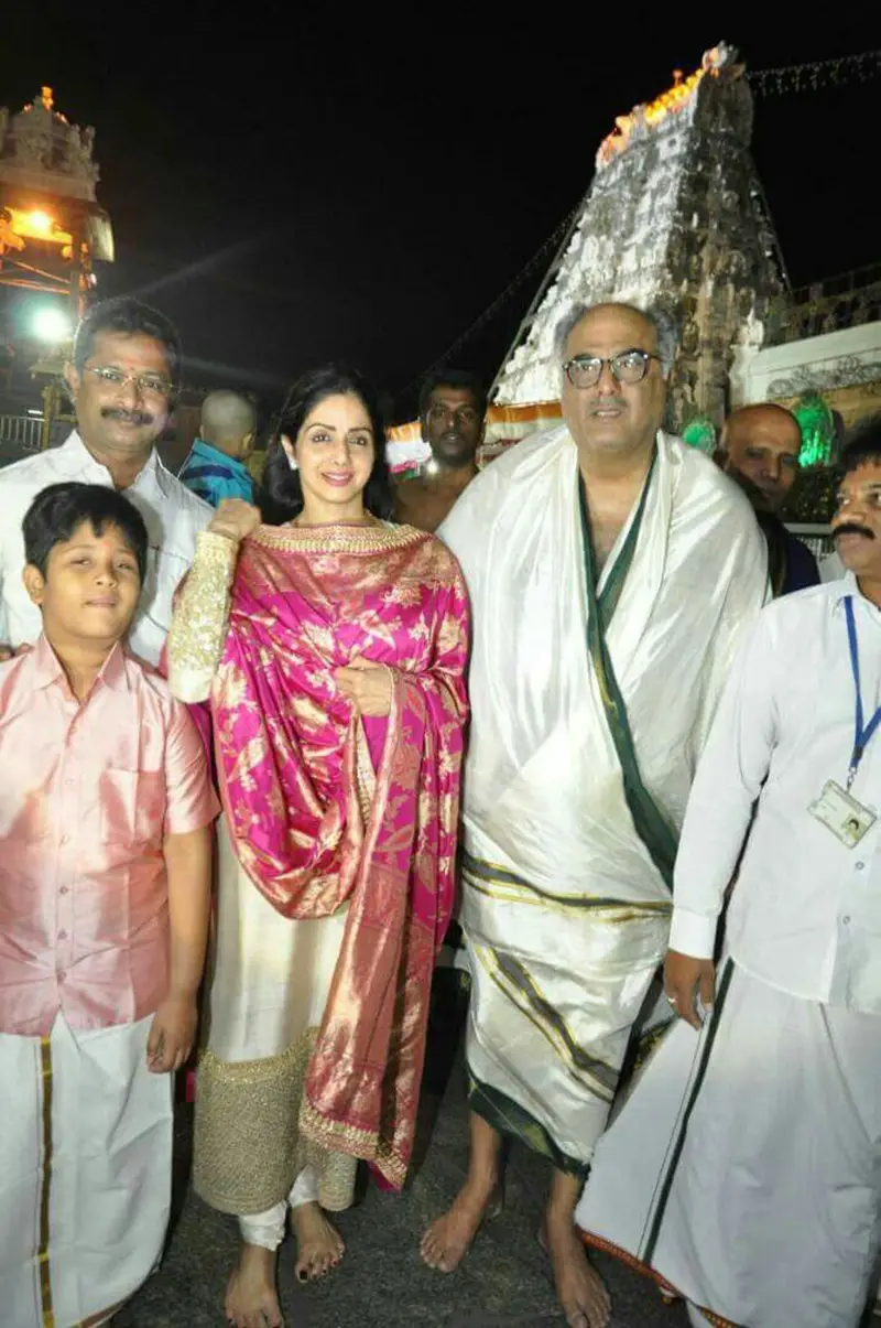 Sridevi with her husband