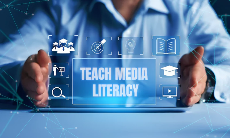 teach media literacy and critical analysis