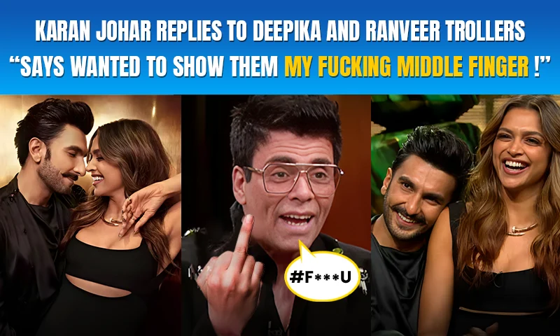 KARAN JOHAR REPLY