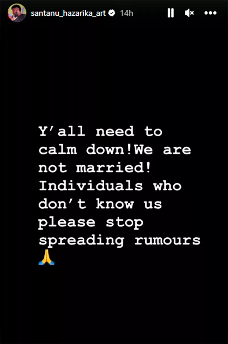 Shruti Haasan clarifications on marriage rumor