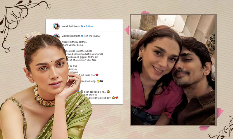 Aditi Rao Hydari and Siddharth
