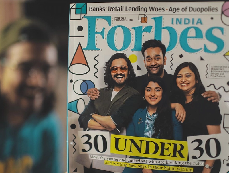 Bhuvan Bam featured in Forbes Magazine