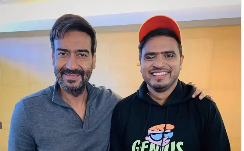 Amit Bhadana with Ajay Devgn