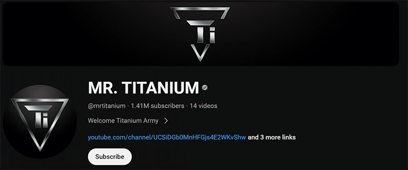 Mr. Titanium YouTube Channel