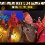 Anant Ambani Tries to Lift Salman Khan