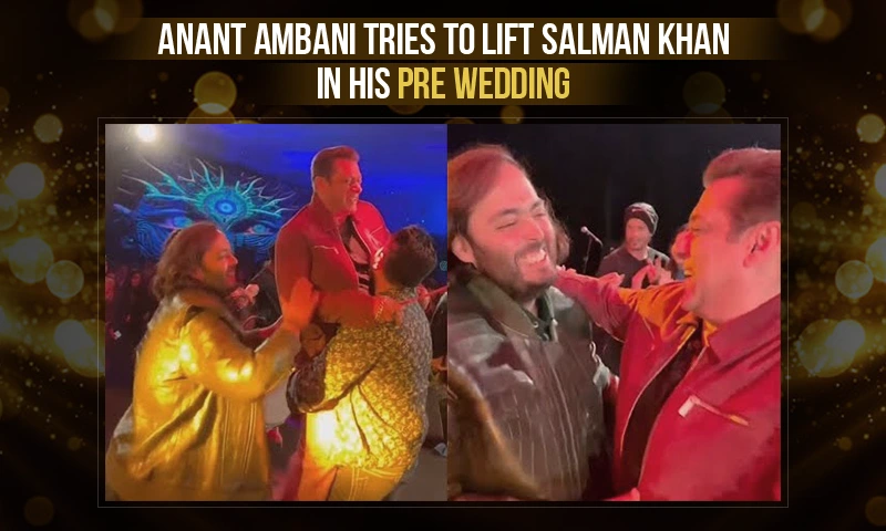 Anant Ambani Tries to Lift Salman Khan