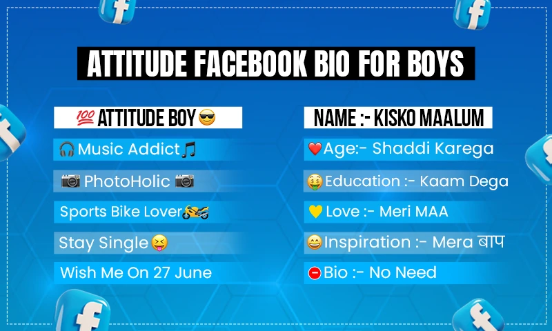 Attitude Facebook Bio