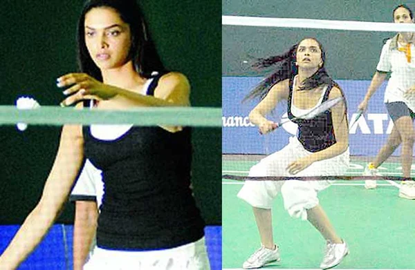 Deepika Padukone playing Badminton