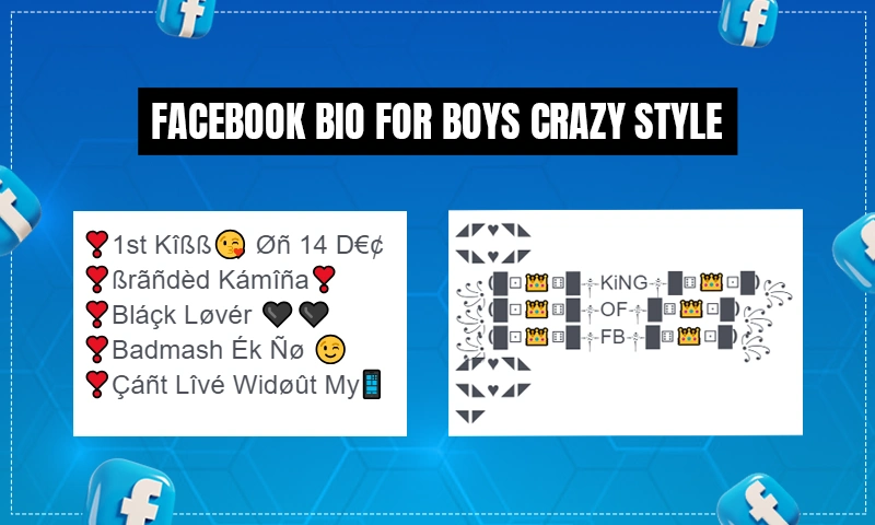 Facebook Bio for Boys