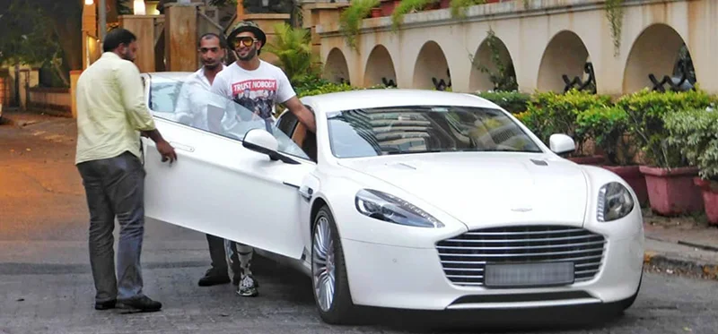 Ranveer Singh Drives an Aston Martin Rapide S