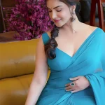 Honey Rose in blue 