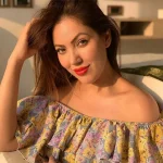 Munmun Dutta Hot Photos in Off-Shoulder Top