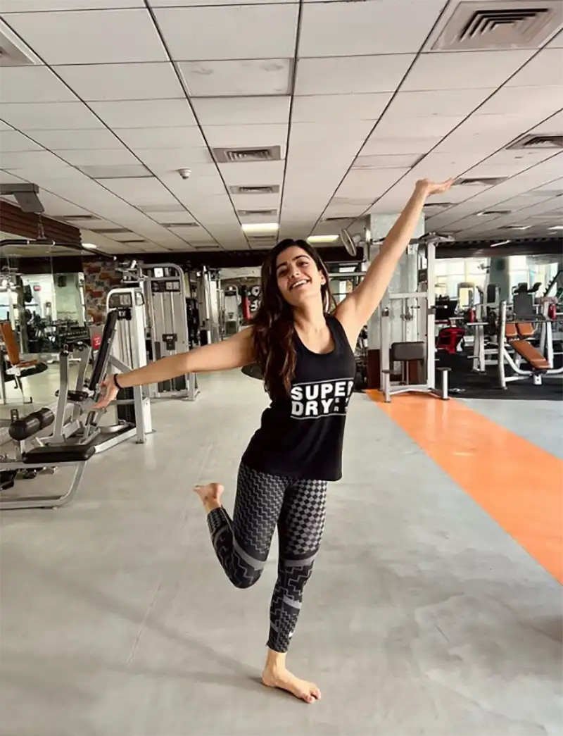 Rashmika Mandanna Hot Pics in Gym Wear 